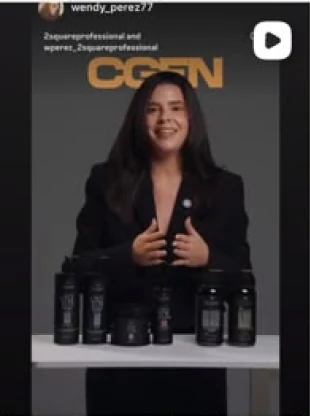 Reel: a presenter showing the Two Square product line